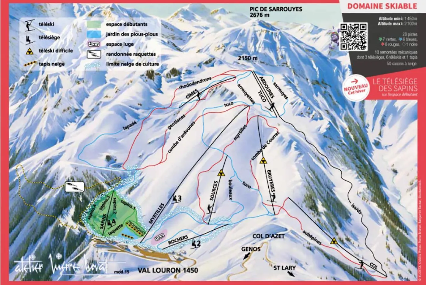 Daire A 80M Des Pistes, Bel Appartement Pour 15 Génos Fransa