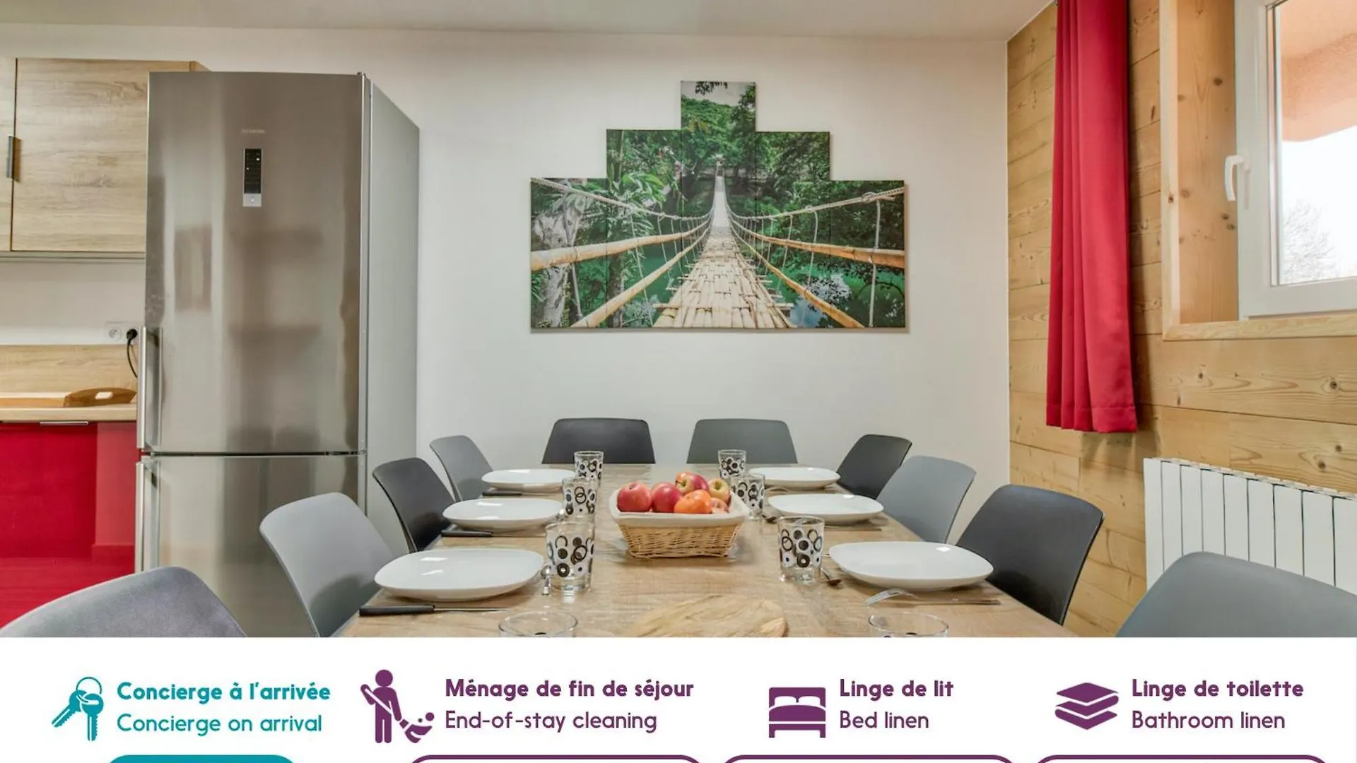 A 80M Des Pistes, Bel Appartement Pour 15 Génos Fransa